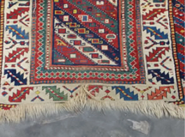 Oriental carpet repair before