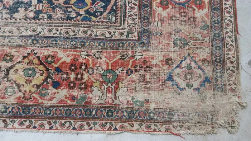 Oxford University Oriel college rug Restoration