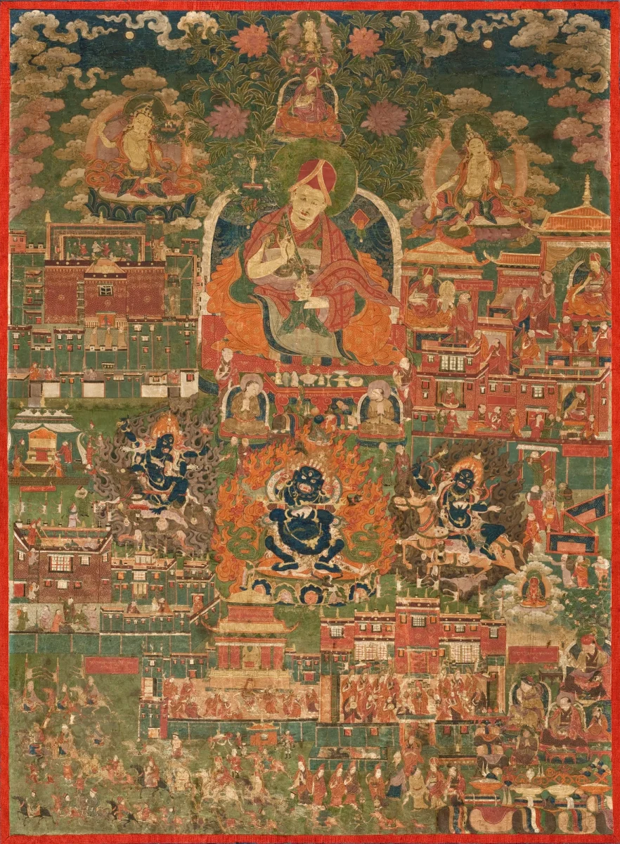 Rugs in religion: Tibetan Rug depicting Buddha